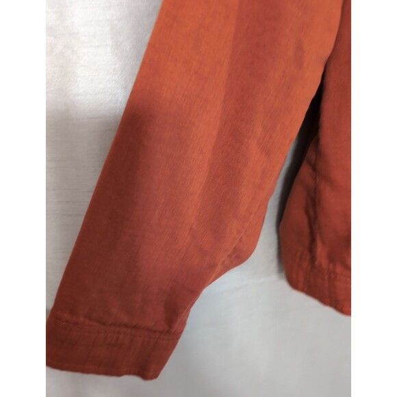 Torrid 3 Jacket Size 3X Orange Cotton Blend Unlined Moto Military Lightweight - Picture 11 of 16